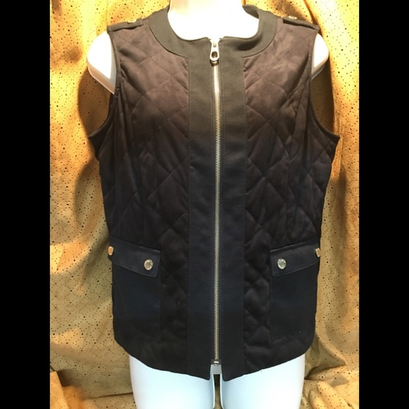 Jones of New York- Quilted black vest size Pm - Picture 5 of 6